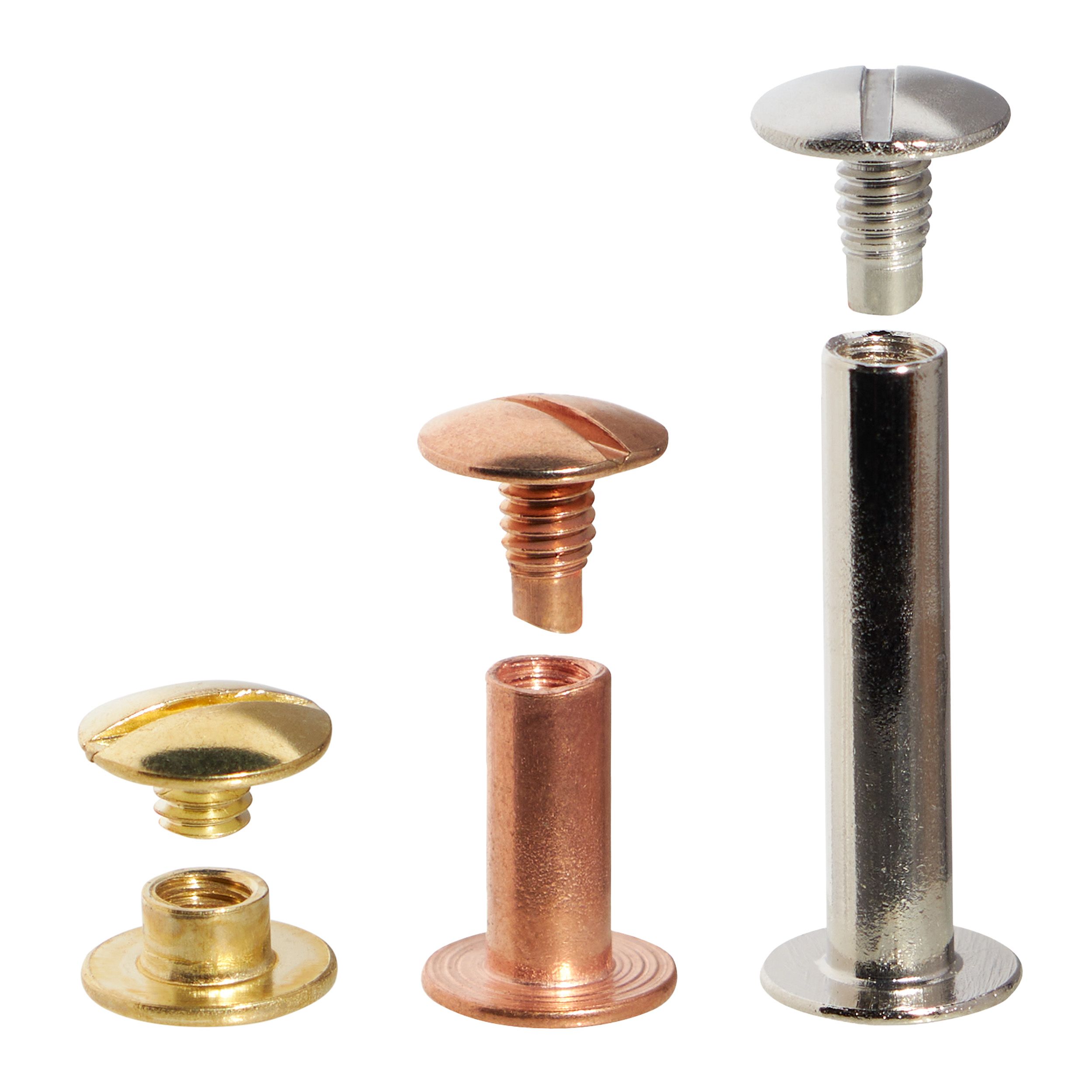 Śruby introligatorskie różne