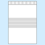 Torebki strunowe z paskiem do opisu, folia PE 50 µm | 160 x 220 mm