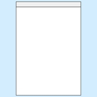 Torebki strunowe, folia PE 50 µm | 350 x 450 mm