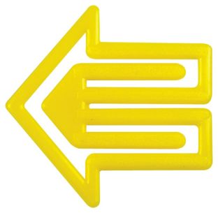 Spinacz strzałka, 30 mm, wykonany z plastiku 
