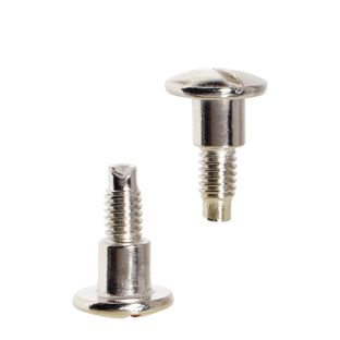 Śruby introligatorskie, 7,5 mm, z przedłużeniem 5 mm, niklowane 