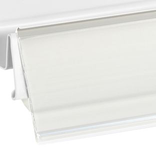 Listwy cenowe LS do półek Linde, Storebest i Tegometall 990 mm | biały 