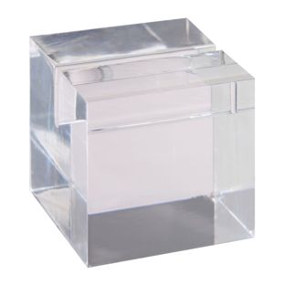 Akrylowy uchwyt na karty „Cube” null | null