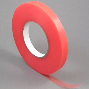 Dwustronna taśma klejąca z PET, mocny klej akrylowy, czerwona osłona foliowa, TLM21 15 mm