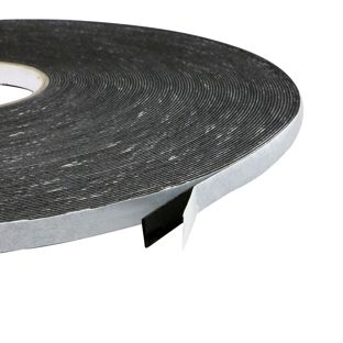 Dwustronna piankowa taśma klejąca z PE, czarna, grubość 1 mm, mocno przyczepna, EL100-02 12 mm