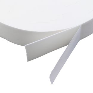 Dwustronna piankowa taśma klejąca z PE, biała, grubość 1 mm, mocno przyczepna, EL100 40 mm