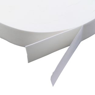 Dwustronna piankowa taśma klejąca z PE, biała, grubość 1 mm, mocno przyczepna, EL100 50 mm