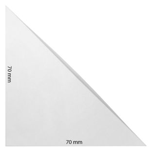 Kieszonki narożne, samoprzylepne, folia PP, kolor przeźroczysty 70 x 70 mm 