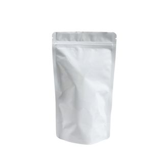 Torebki stojące, materiał PET, ALU, PE 85 x 140 mm  | biały 