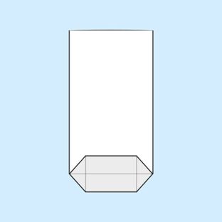 Torebki krzyżowe, folia OPP 100 x 175 mm