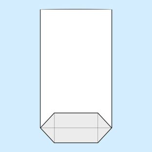 Torebki krzyżowe, folia OPP 180 x 300 mm