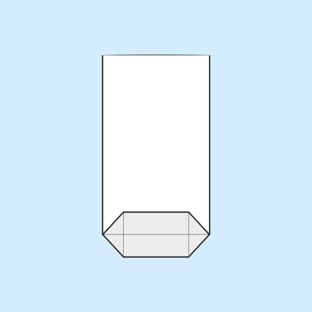 Torebki krzyżowe, folia OPP 95 x 160 mm