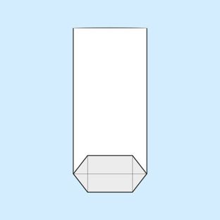 Torebki krzyżowe, folia OPP 95 x 190 mm