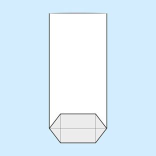 Torebki krzyżowe, folia OPP 125 x 250 mm