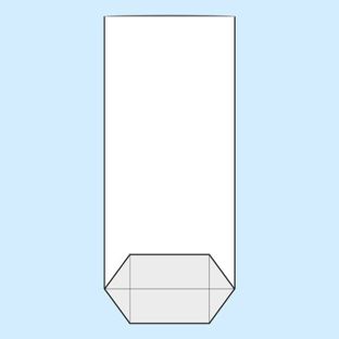 Torebki krzyżowe, folia OPP 145 x 300 mm