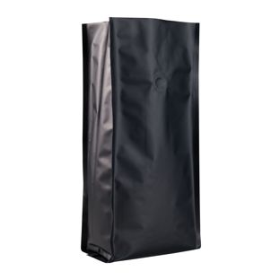 Worek na kawę z zaworem aromatycznym, czarny 375 x 140 mm 