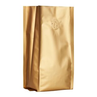 Worek na kawę z zaworem aromatycznym, złoty 245 x 100 mm 