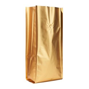 Worek na kawę z zaworem aromatycznym, złoty 375 x 140 mm  