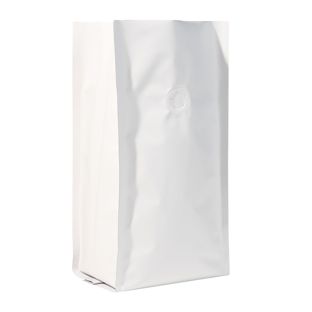 Worek na kawę z zaworem aromatycznym, biały 290 x 120 mm 