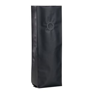 Torebki z fałdami i zaworem aromatycznym, czarna 280 x 80 mm