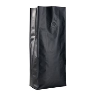 Torebki z fałdami i zaworem aromatycznym, czarna 380 x 130 mm 