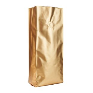 Torebki z fałdami i zaworem aromatycznym, złote 380 x 130 mm 