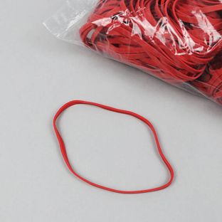 Gumki recepturki, kolor czerwony 80 mm | 4 mm
