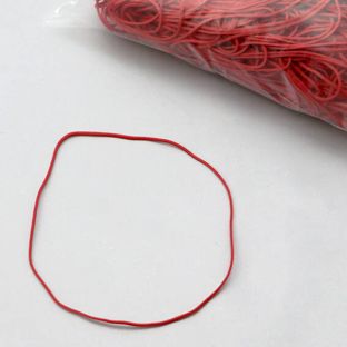 Gumki recepturki, kolor czerwony 1 mm | 120 mm
