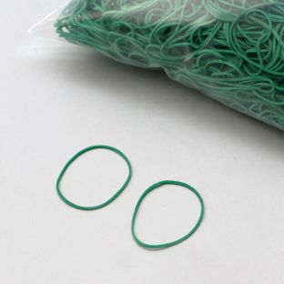 Gumki recepturki, kolor zielony 1 mm | 40 mm