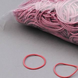 Gumki recepturki, kolor czerwony 1 mm | 50 mm