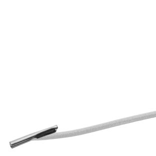 Gumki introligatorskie z metalowymi zakuwkami szary | 180 mm