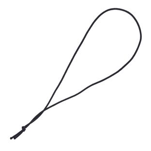 Gumka tekstylna z węzełkiem czarny | 125 mm