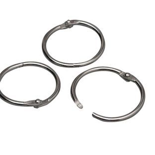 Pierścienie do oprawy metal 38 mm  | srebro 