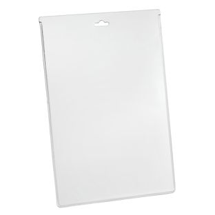 Etui na identyfikatory A6, pionowe, twarde PVC, z otworem typu euro 