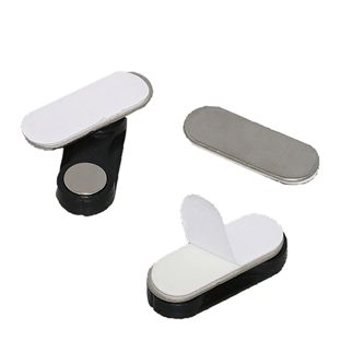 Zatrzask magnetyczny do etui na identyfikatory, samoprzylepny 45 x 13 mm  |  