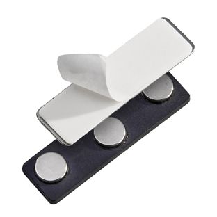 Zatrzask magnetyczny do etui na identyfikatory, samoprzylepny null | 45 x 13 mm