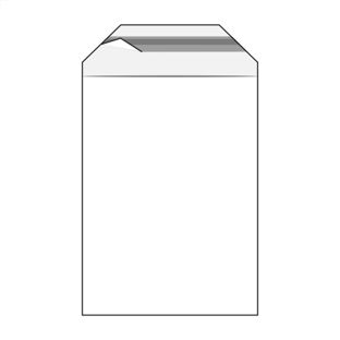 Torebki z klapką, folia PE 119 x 162 mm - C6