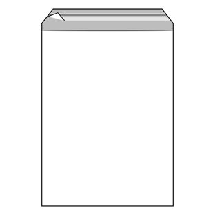 Torebki z klapką, folia PP 300 x 400 mm | 50 µm