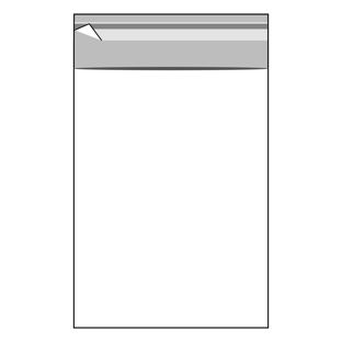 Torebki z klapką, folia OPP 119 x 162 mm - C6 