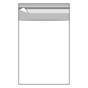 Torebki z klapką, folia OPP 170 x 170 mm