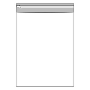 Torebki z klapką, folia OPP 300 x 400 mm 