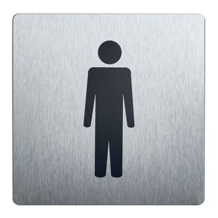 Tabliczki informacyjne, stal nierdzewna, 90 x 90 mm null