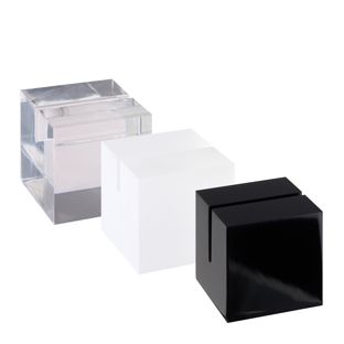 Akrylowy uchwyt na karty „Cube” 