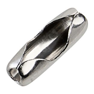 Łączniki do łańcuszków kulkowych 2.4 mm | srebro 