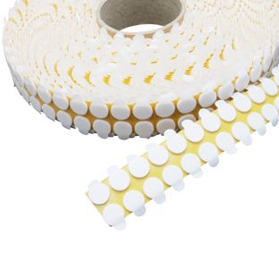 Krążki samoprzylepne z taśmy pinakowej, grubość 2 mm, klej trwały/trwały 15 mm | 2.500 STK
