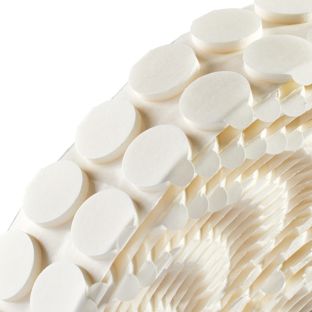 Krążki samoprzylepne z taśmy pinakowej, grubość 3 mm, klej trwały/trwały 20 mm | 1.000 STK