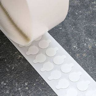 Kółka smoprzylepne, dwustronne, pianka akrylowa, grubość 0,5 mm 20 mm | 1.000 STK