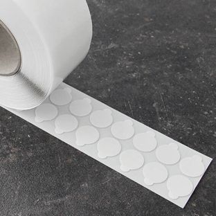Kółka smoprzylepne, dwustronne, pianka akrylowa, grubość 1 mm 25 mm | 3.000 STK
