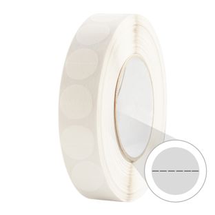 Kółka samoprzylepne, klej trwały, perforowane 30 mm | 1000 szt