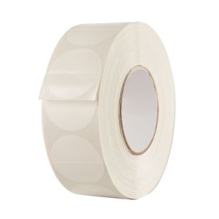 Kółka samoprzylepne, klej trwały, perforowane 50 mm | 2.500 STK